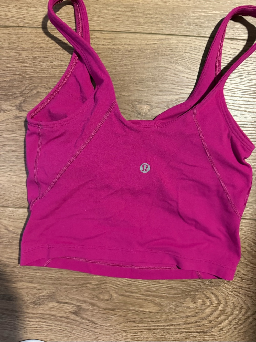 lululemon athletica Hot Pink Cropped Sports Bra Tank